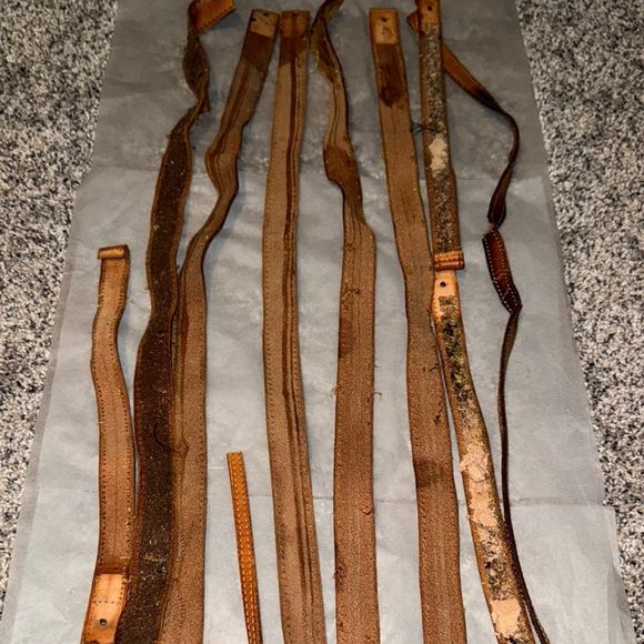 Louis Vuitton authentic Assorted Brown Leather Straps cut from bags sku-015 - Picture 12 of 14